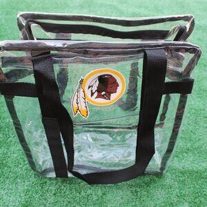 Washington Redskins clear stadium bag purse